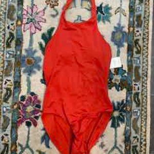 Andie's Swim Halter Top One Piece in Chili Pepper. Brand new with tags!